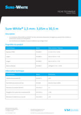Sure-White 1,5 mm 3,05m x 30,5 m - FT